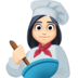 Woman Cook: Light Skin Tone Emoji Copy Paste ― 👩🏻‍🍳 - facebook