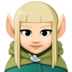Woman Elf: Light Skin Tone Emoji Copy Paste ― 🧝🏻‍♀ - facebook