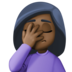 Woman Facepalming: Dark Skin Tone Emoji Copy Paste ― 🤦🏿‍♀ - facebook