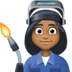 Woman Factory Worker: Medium-dark Skin Tone Emoji Copy Paste ― 👩🏾‍🏭 - facebook