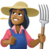 Woman Farmer: Medium-dark Skin Tone Emoji Copy Paste ― 👩🏾‍🌾 - facebook