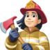Woman Firefighter: Light Skin Tone Emoji Copy Paste ― 👩🏻‍🚒 - facebook