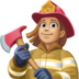 Woman Firefighter: Medium-light Skin Tone Emoji Copy Paste ― 👩🏼‍🚒 - facebook