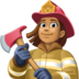 Woman Firefighter: Medium Skin Tone Emoji Copy Paste ― 👩🏽‍🚒 - facebook