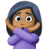 Woman Gesturing NO: Medium-dark Skin Tone Emoji Copy Paste ― 🙅🏾‍♀ - facebook