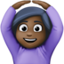 Woman Gesturing OK: Dark Skin Tone Emoji Copy Paste ― 🙆🏿‍♀ - facebook