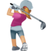 Woman Golfing: Medium-light Skin Tone Emoji Copy Paste ― 🏌🏼‍♀ - facebook
