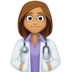 Woman Health Worker: Medium Skin Tone Emoji Copy Paste ― 👩🏽‍⚕ - facebook