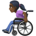 Woman In Manual Wheelchair: Dark Skin Tone Emoji Copy Paste ― 👩🏿‍🦽 - facebook