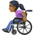 Woman In Manual Wheelchair: Medium-dark Skin Tone Emoji Copy Paste ― 👩🏾‍🦽 - facebook