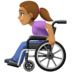 Woman In Manual Wheelchair: Medium Skin Tone Emoji Copy Paste ― 👩🏽‍🦽 - facebook