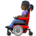 Woman In Motorized Wheelchair: Dark Skin Tone Emoji Copy Paste ― 👩🏿‍🦼 - facebook