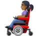 Woman In Motorized Wheelchair: Medium-dark Skin Tone Emoji Copy Paste ― 👩🏾‍🦼 - facebook