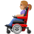 Woman In Motorized Wheelchair: Medium-light Skin Tone Emoji Copy Paste ― 👩🏼‍🦼 - facebook