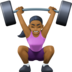 Woman Lifting Weights: Medium-dark Skin Tone Emoji Copy Paste ― 🏋🏾‍♀ - facebook