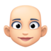 Woman: Light Skin Tone, Bald Emoji Copy Paste ― 👩🏻‍🦲 - facebook