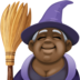 Woman Mage: Dark Skin Tone Emoji Copy Paste ― 🧙🏿‍♀ - facebook