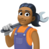 Woman Mechanic: Medium-dark Skin Tone Emoji Copy Paste ― 👩🏾‍🔧 - facebook