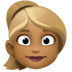 Woman: Medium-dark Skin Tone, Blond Hair Emoji Copy Paste ― 👱🏾‍♀ - facebook