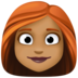 Woman: Medium-dark Skin Tone, Red Hair Emoji Copy Paste ― 👩🏾‍🦰 - facebook