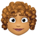 Woman: Medium Skin Tone, Curly Hair Emoji Copy Paste ― 👩🏽‍🦱 - facebook