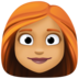 Woman: Medium Skin Tone, Red Hair Emoji Copy Paste ― 👩🏽‍🦰 - facebook