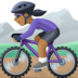 Woman Mountain Biking: Medium-dark Skin Tone Emoji Copy Paste ― 🚵🏾‍♀ - facebook