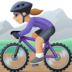Woman Mountain Biking: Medium-light Skin Tone Emoji Copy Paste ― 🚵🏼‍♀ - facebook