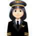 Woman Pilot: Light Skin Tone Emoji Copy Paste ― 👩🏻‍✈ - facebook