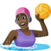Woman Playing Water Polo: Dark Skin Tone Emoji Copy Paste ― 🤽🏿‍♀ - facebook