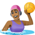 Woman Playing Water Polo: Medium-dark Skin Tone Emoji Copy Paste ― 🤽🏾‍♀ - facebook