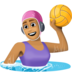 Woman Playing Water Polo: Medium Skin Tone Emoji Copy Paste ― 🤽🏽‍♀ - facebook