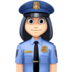 Woman Police Officer: Light Skin Tone Emoji Copy Paste ― 👮🏻‍♀ - facebook