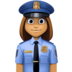 Woman Police Officer: Medium Skin Tone Emoji Copy Paste ― 👮🏽‍♀ - facebook
