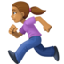 Woman Running: Medium Skin Tone Emoji Copy Paste ― 🏃🏽‍♀ - facebook