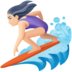 Woman Surfing: Light Skin Tone Emoji Copy Paste ― 🏄🏻‍♀ - facebook
