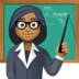 Woman Teacher: Medium-dark Skin Tone Emoji Copy Paste ― 👩🏾‍🏫 - facebook