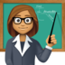 Woman Teacher: Medium Skin Tone Emoji Copy Paste ― 👩🏽‍🏫 - facebook