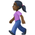 Woman Walking: Dark Skin Tone Emoji Copy Paste ― 🚶🏿‍♀ - facebook