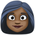 Woman: Dark Skin Tone Emoji Copy Paste ― 👩🏿 - facebook