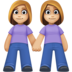Women Holding Hands: Medium-light Skin Tone Emoji Copy Paste ― 👭🏼 - facebook