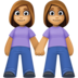 Women Holding Hands: Medium Skin Tone Emoji Copy Paste ― 👭🏽 - facebook