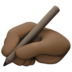 Writing Hand: Dark Skin Tone Emoji Copy Paste ― ✍🏿 - facebook