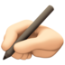 Writing Hand: Light Skin Tone Emoji Copy Paste ― ✍🏻 - facebook