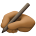 Writing Hand: Medium-dark Skin Tone Emoji Copy Paste ― ✍🏾 - facebook
