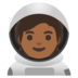 Astronaut: Medium-dark Skin Tone Emoji Copy Paste ― 🧑🏾‍🚀 - google-android