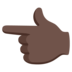 Backhand Index Pointing Left: Dark Skin Tone Emoji Copy Paste ― 👈🏿 - google-android