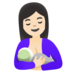 Breast-feeding: Light Skin Tone Emoji Copy Paste ― 🤱🏻 - google-android