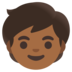 Child: Medium-dark Skin Tone Emoji Copy Paste ― 🧒🏾 - google-android