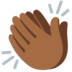Clapping Hands: Medium-dark Skin Tone Emoji Copy Paste ― 👏🏾 - google-android